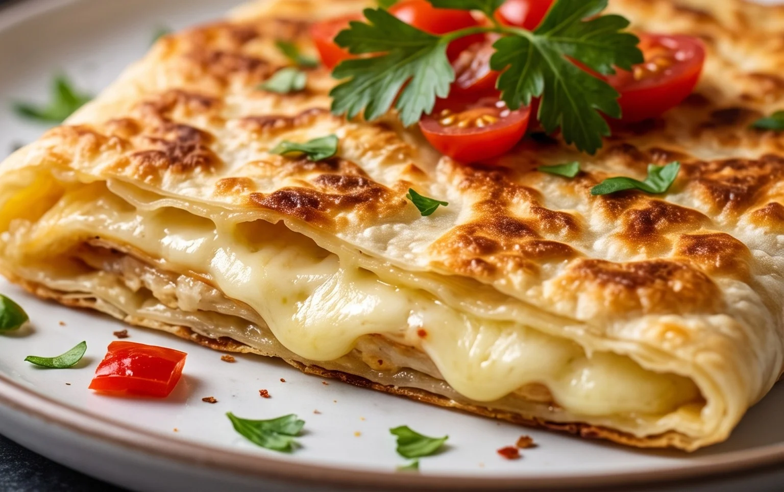 Gözleme, crêpes turques au fromage