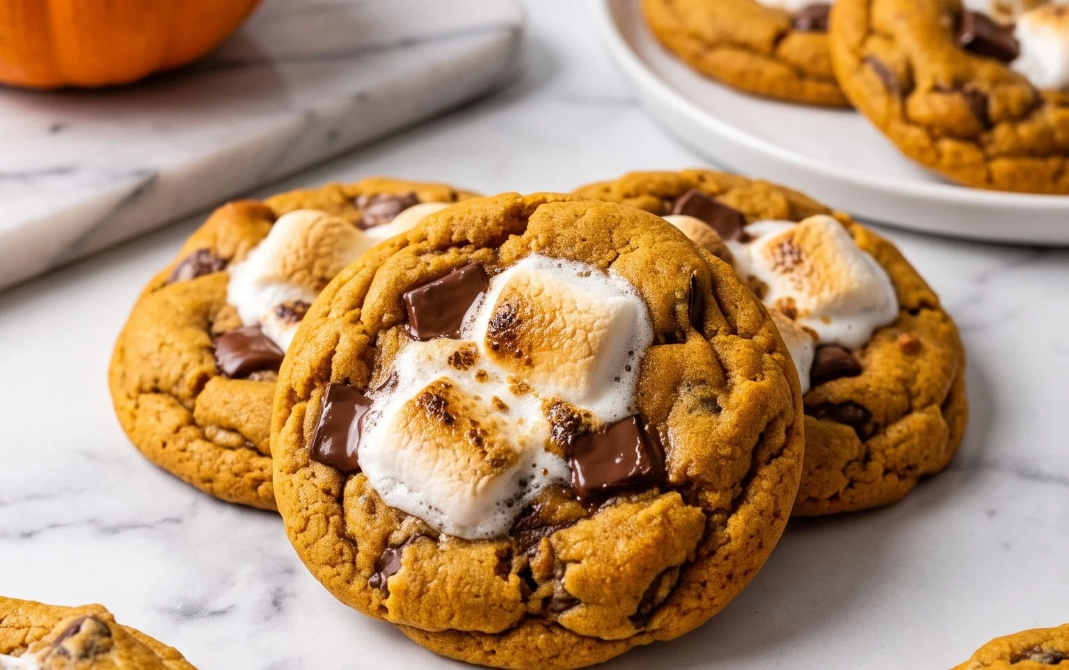 Cookies Pumpkin S&rsquo;mores Moelleux : Recette Facile